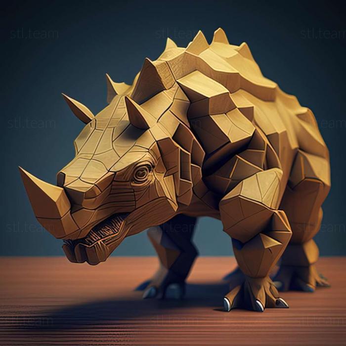 3D model Hexaprotodon (STL)